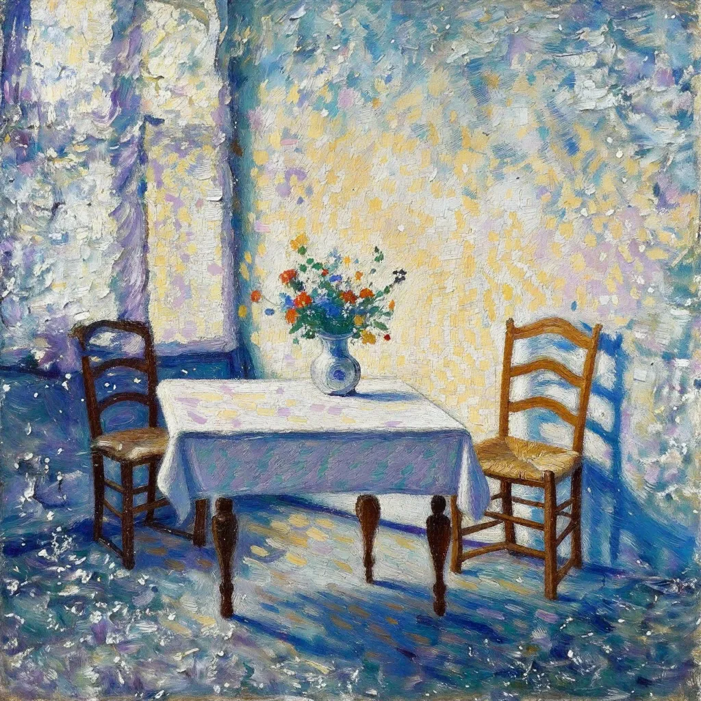 Text-to-Image sample: Impressionist Room