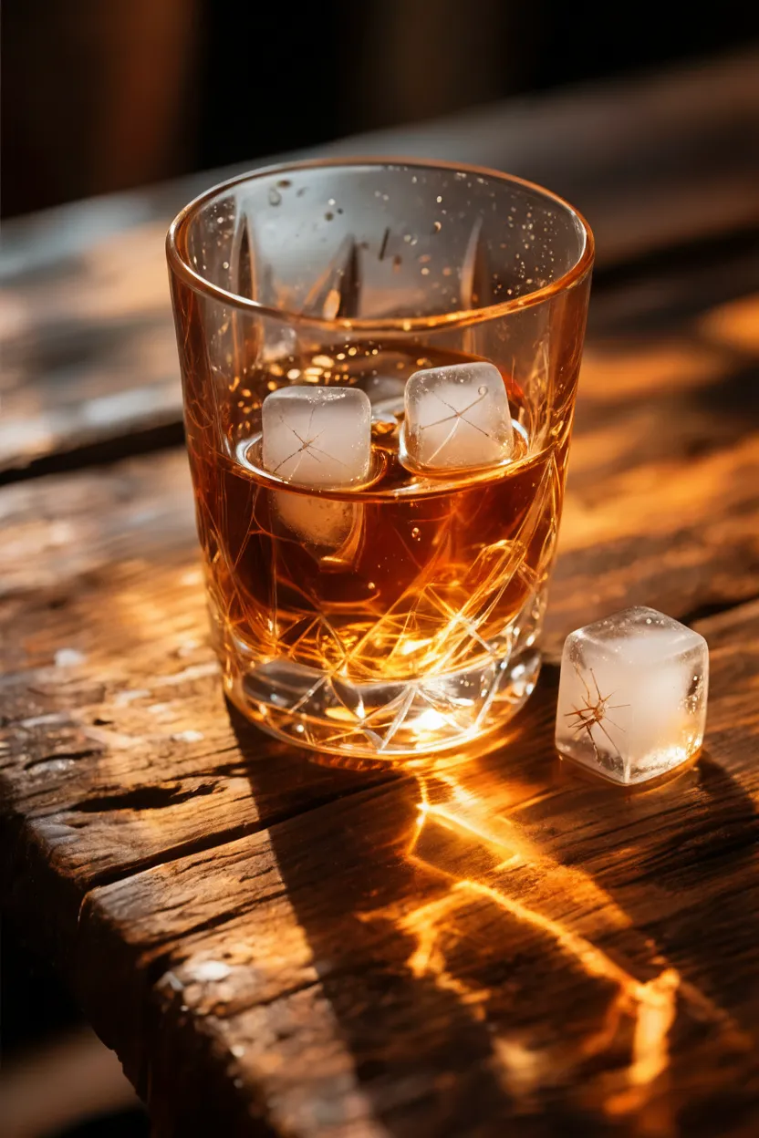 Text-to-Image sample: Whiskey Glass