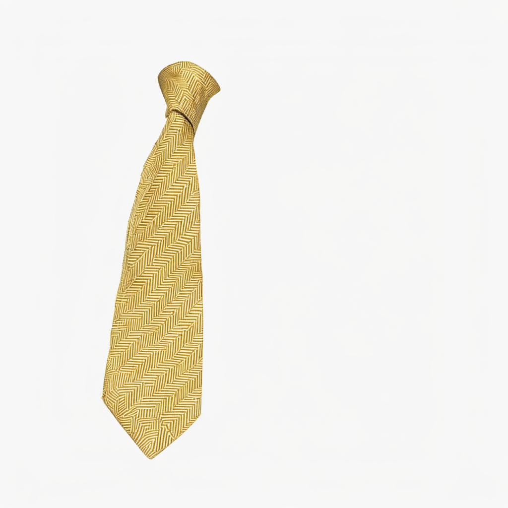 Edited Xiaomi-Robotics-U0 result for: Extract the yellow necktie worn in the image.